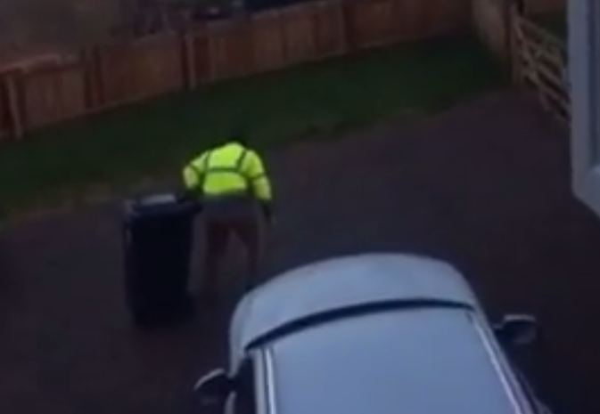 VIDEO: Dad's struggle with wheelie bin on driveway goes viral - Evening ...