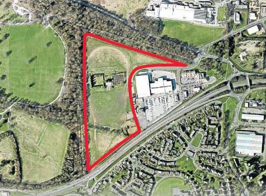 The plot of land purchased by Dark Blue Property Holdings.