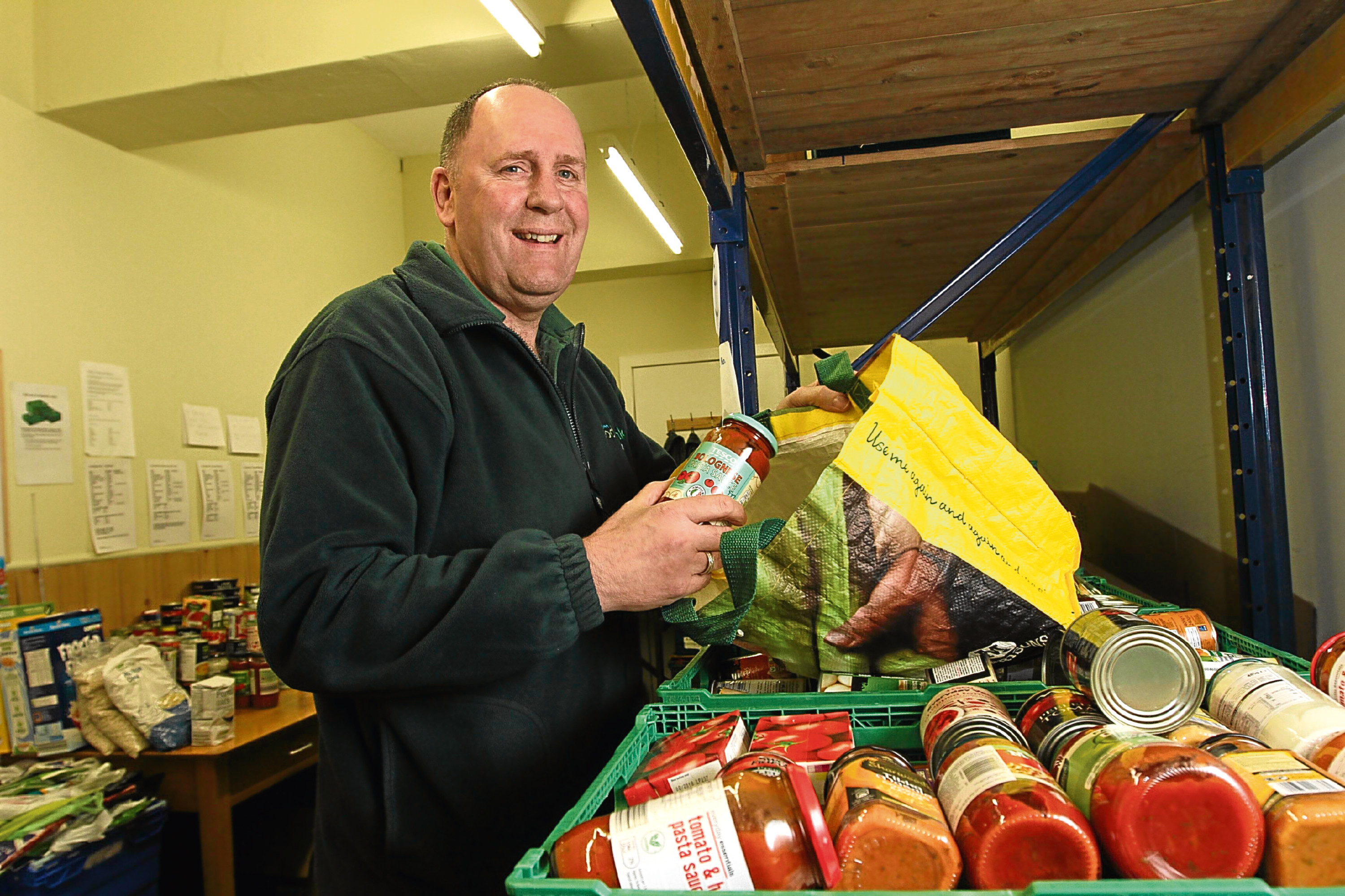 Ken Linton said volunteers at the foodbank are particularly worried about the rise in child poverty in Dundee.