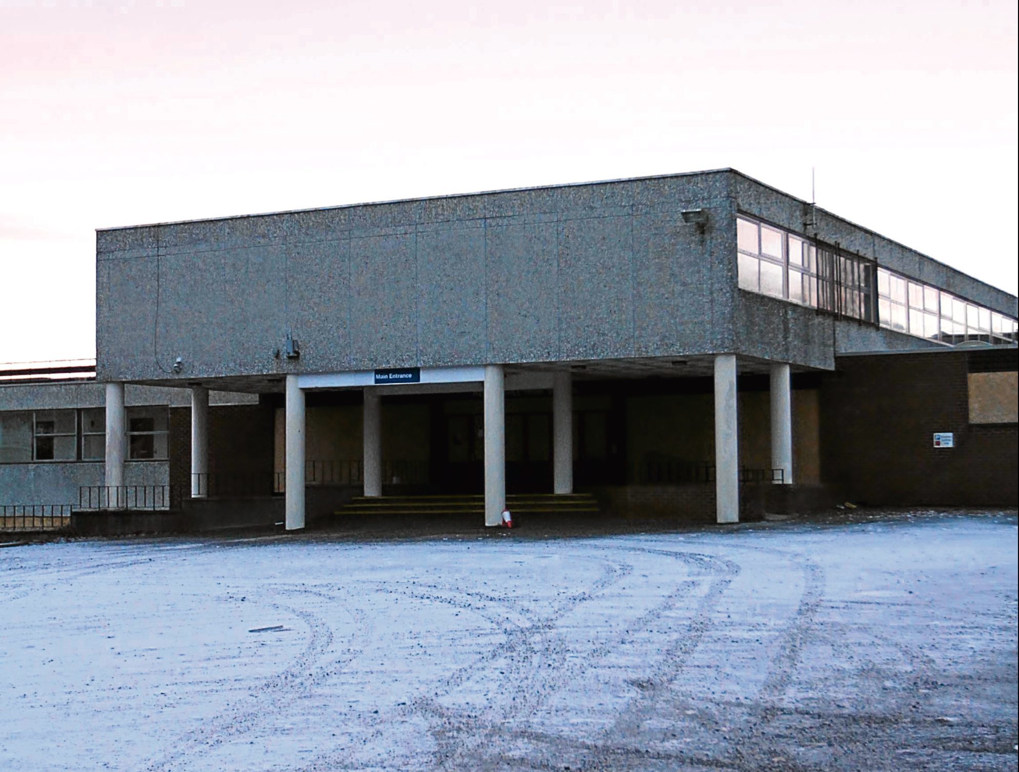 Menzieshill High School, which will soon be knocked down.