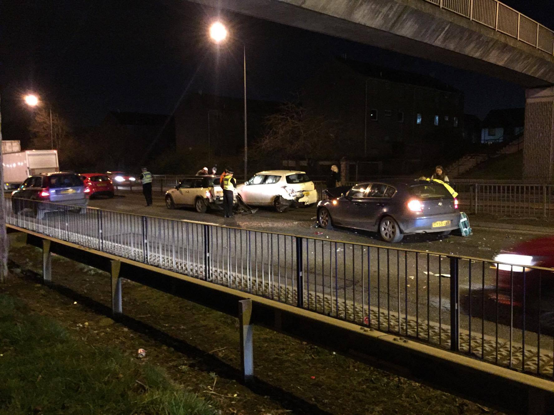 VIDEO Delays after cars crash on Dundee's Forfar Road Evening Telegraph