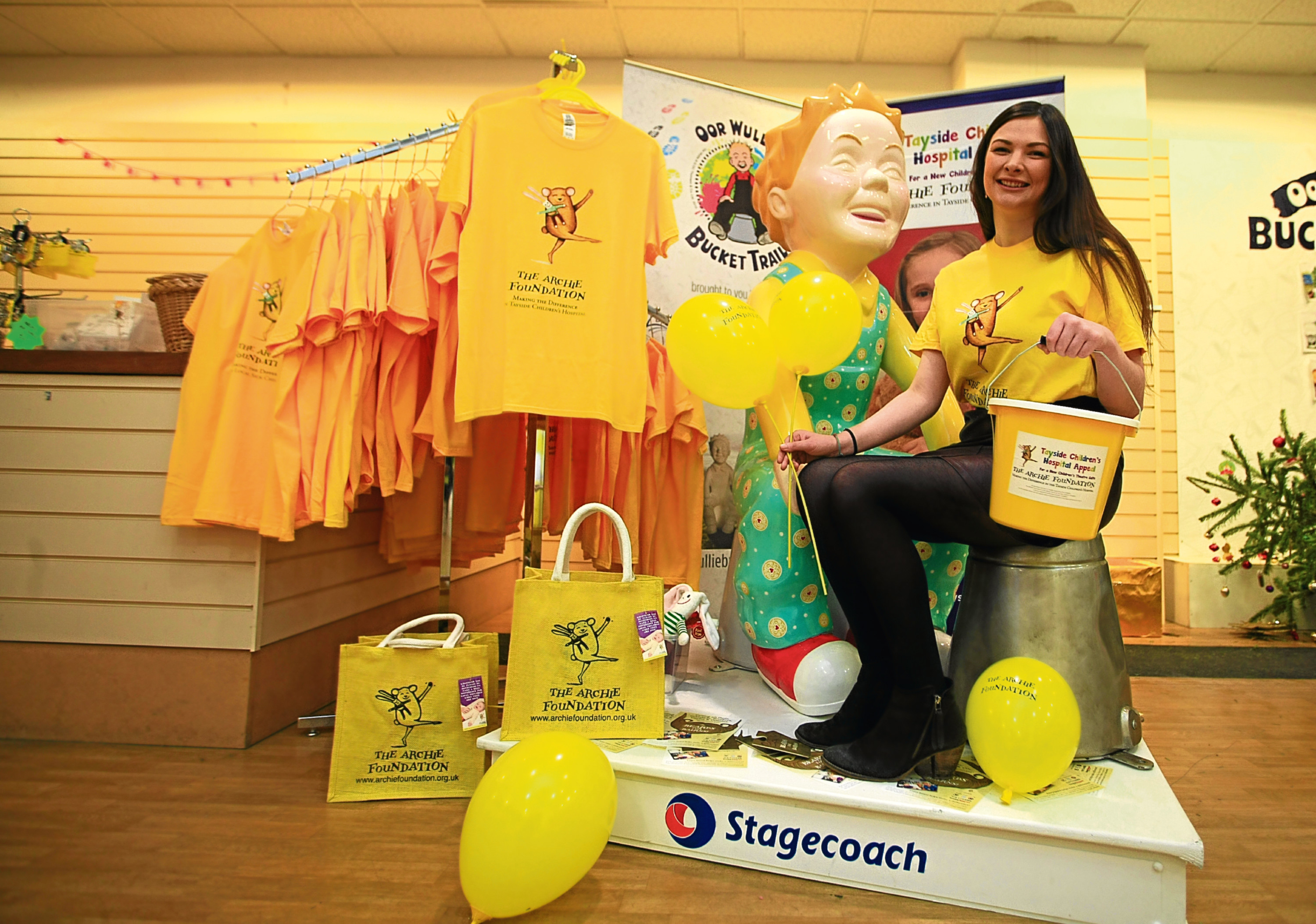 The Archie Foundation's Event Co-ordinator Caitlan Wolsey at their shop in the Wellgate