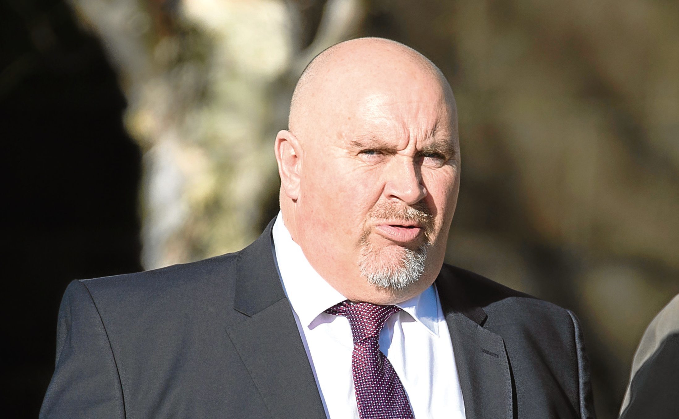 Bus driver Andrew Blyth outside court