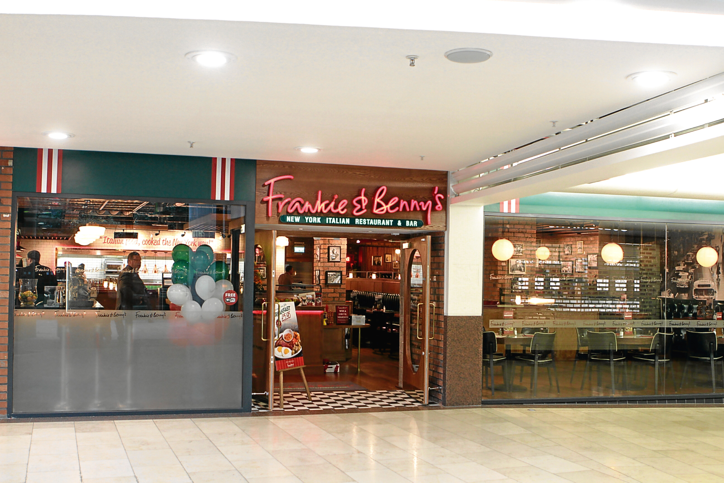 Frankie and Benny's in the Overgate in Dundee.