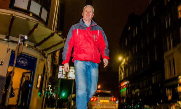 Street chaplain Andrew Burns in the Seagate