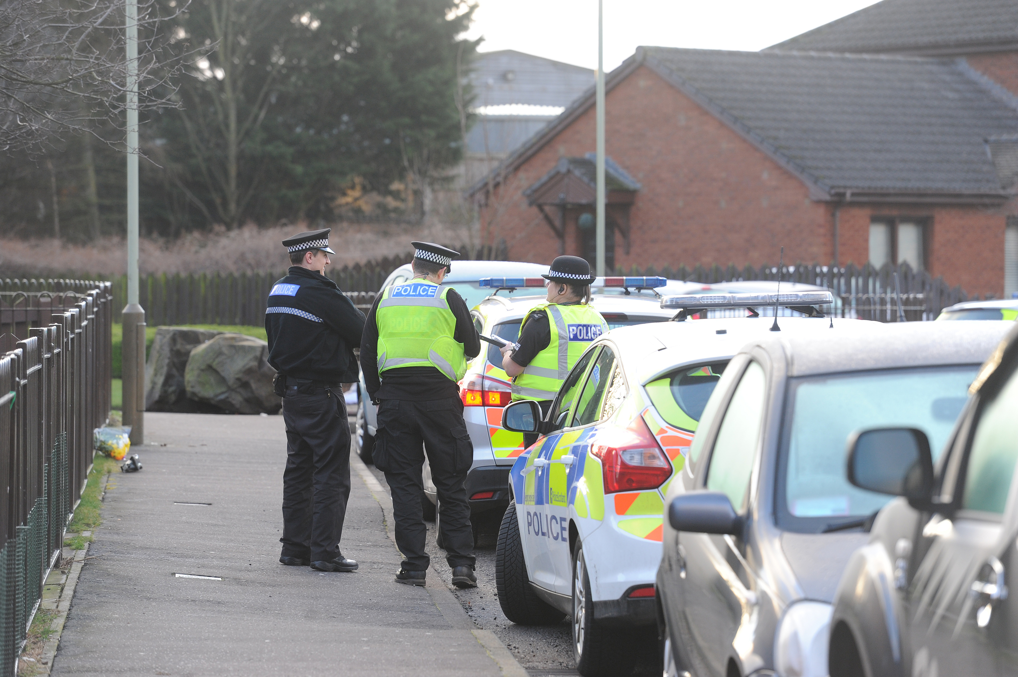 Police on Drumlanrig Drive