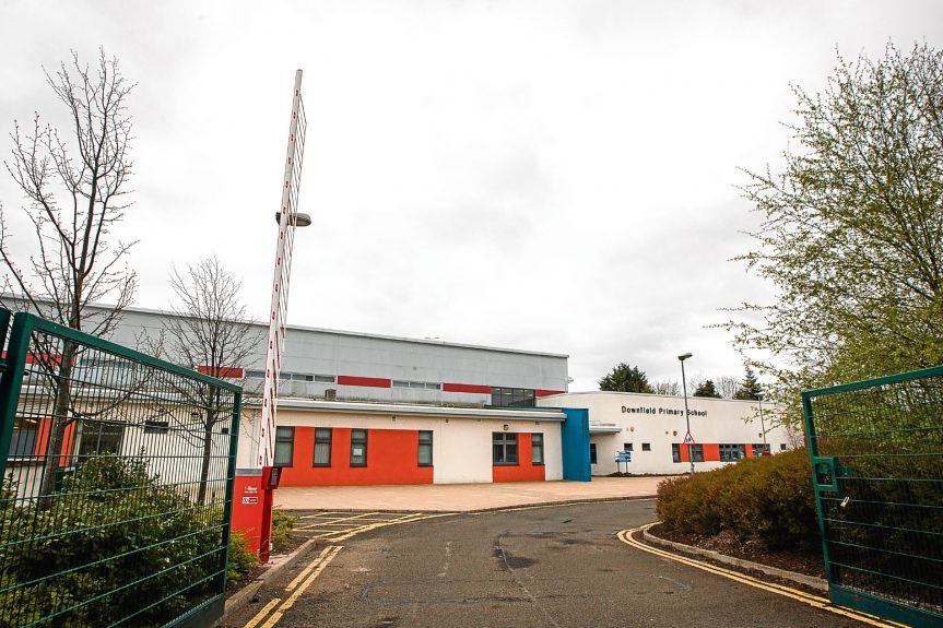 Parents' anger after barrier placed across entrance to Dundee school