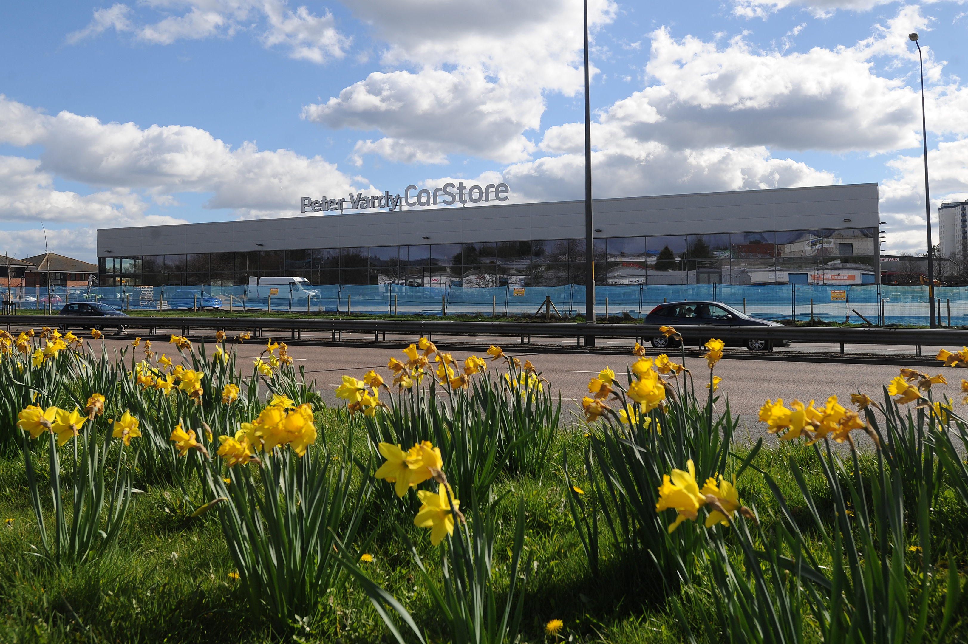 The Peter Vardy showroom is nearing completion.