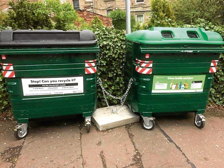 Fears for safety of Dundee pedestrians in 'wheelie bin city’ Evening