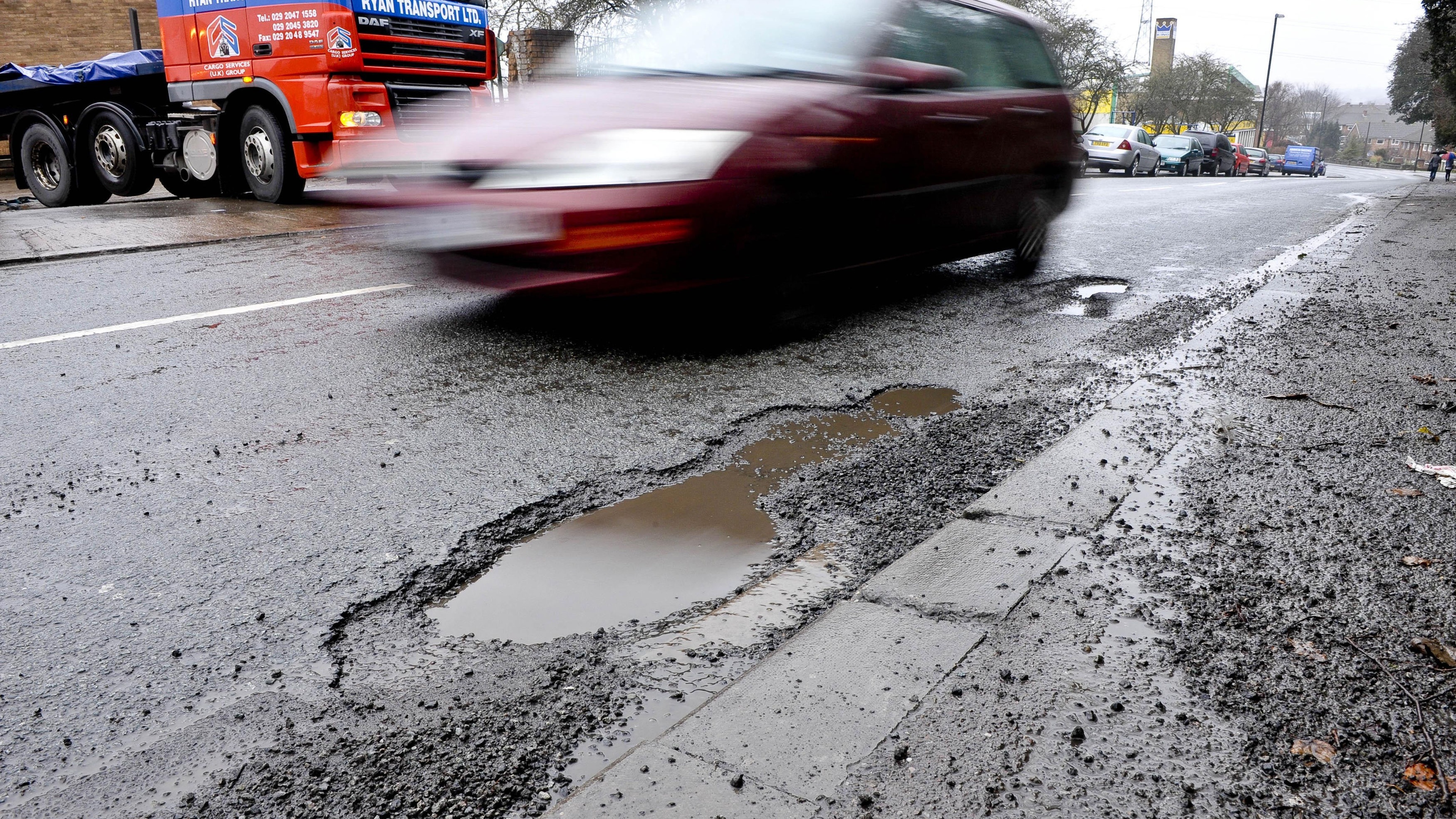 Breakdowns linked to potholes up 63 from January to March on same time