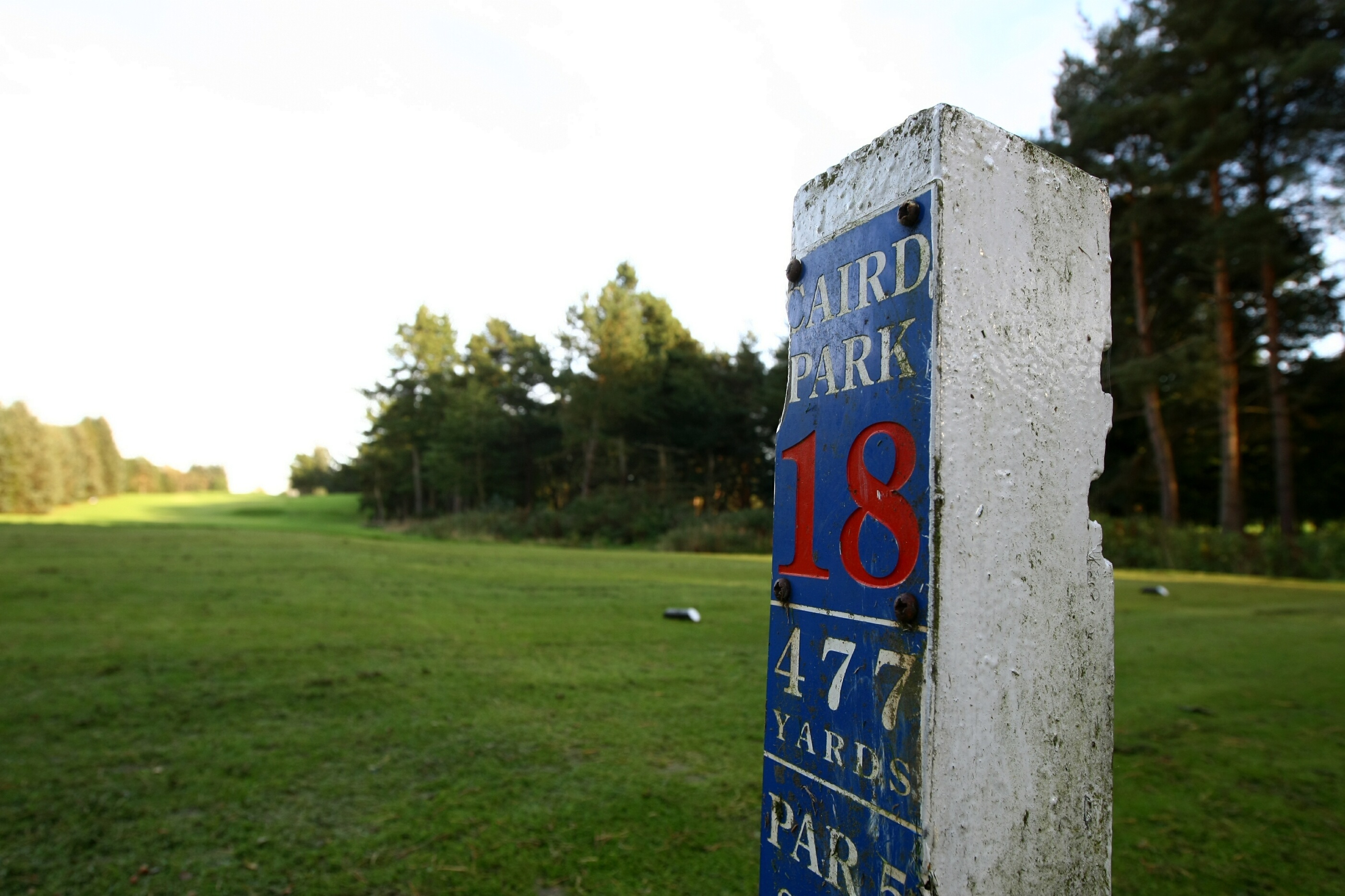 The 18th tee at Caird Park