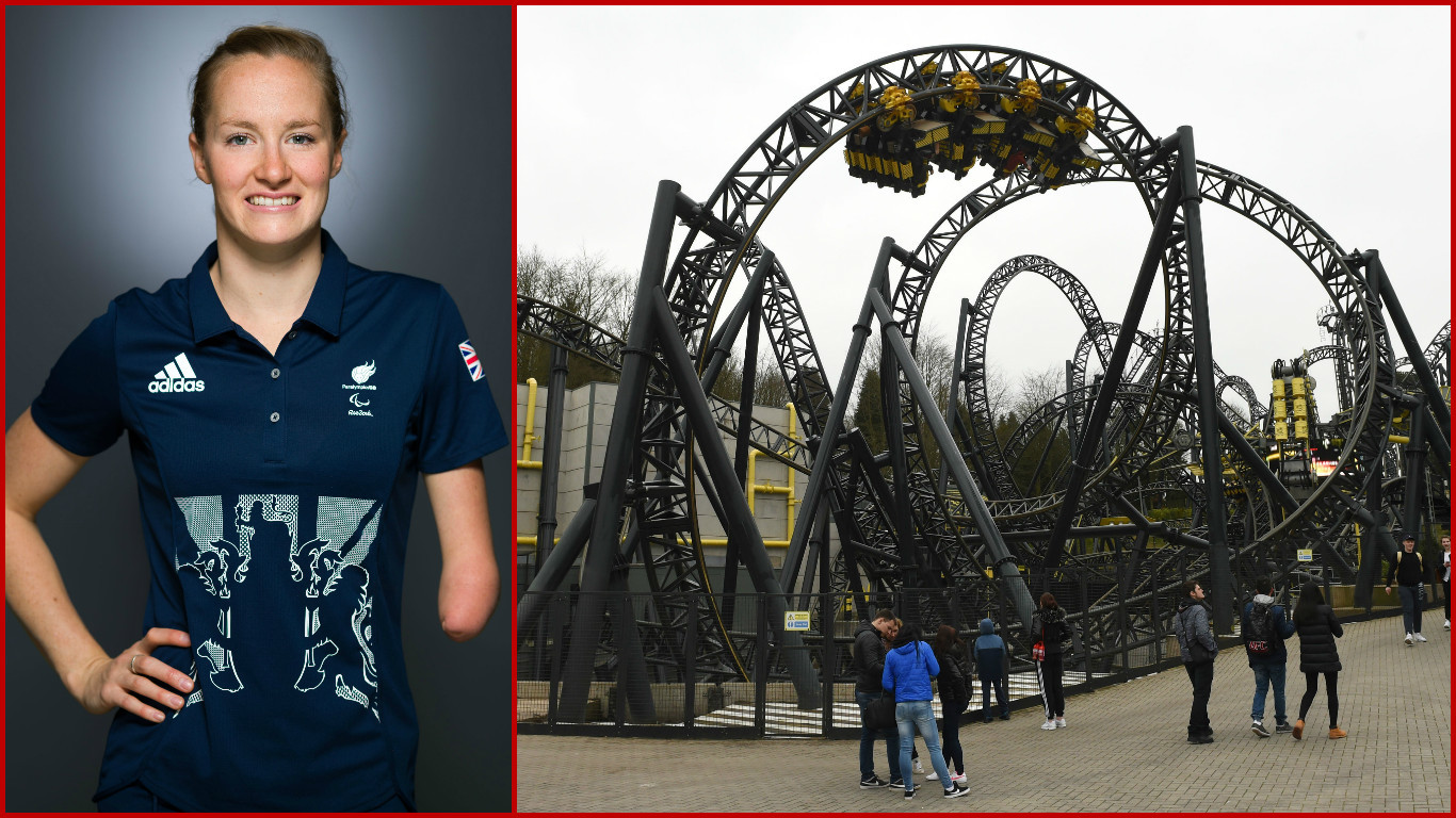 Paralympian Claire Cashmore was told she could not ride on the Smiler - because she has one arm.