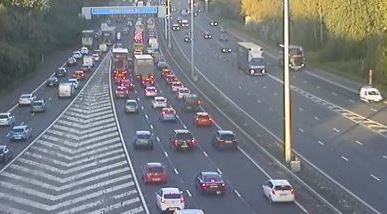 Congestion on the Queensferry Crossing this morning