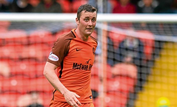 Tam Scobbie in action for Dundee United