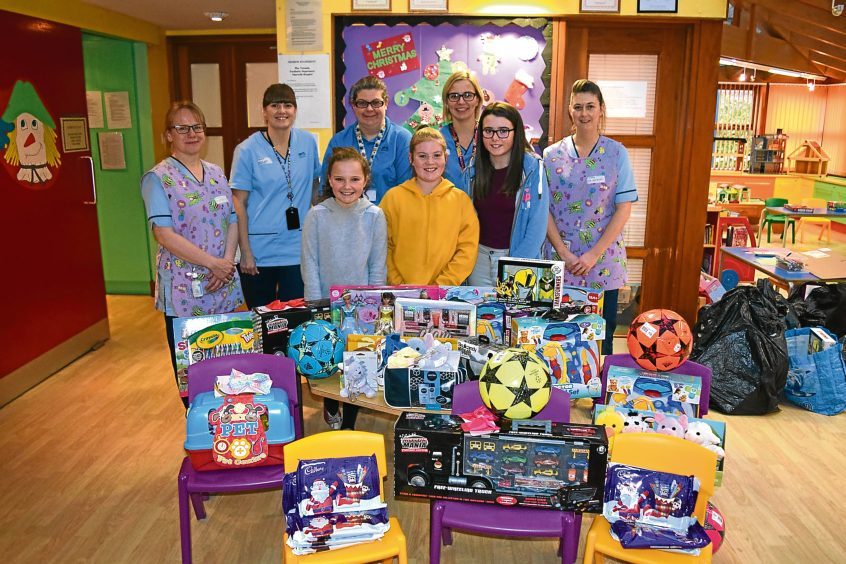 Local schoolgirls rally round and donate toys to children's hospital