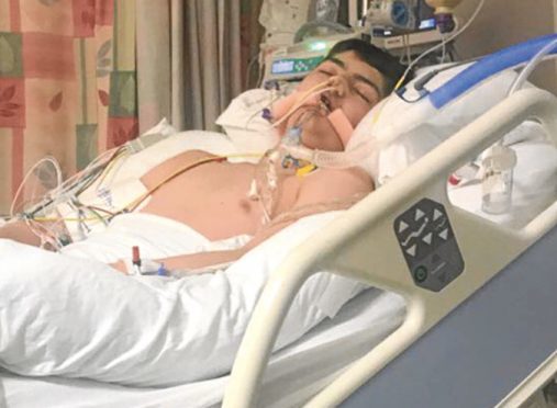 Lennon McKay in hospital