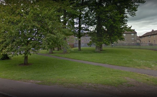 St Boswells Terrace, near where the incident took place