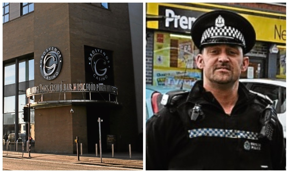 Former police officer fined for threatening and struggling with