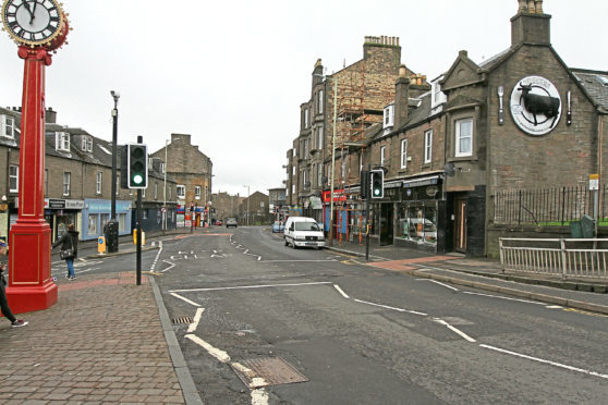 Main Street, Hilltown (stock image)