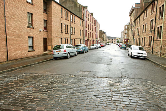 Cleghorn Street, Dundee (stock image)