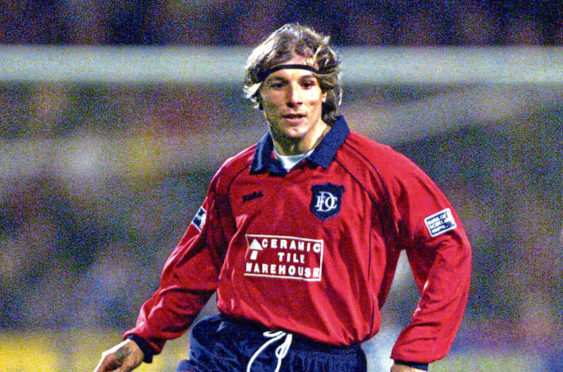 Claudio Caniggia was outstanding for Dundee before leaving to join Rangers