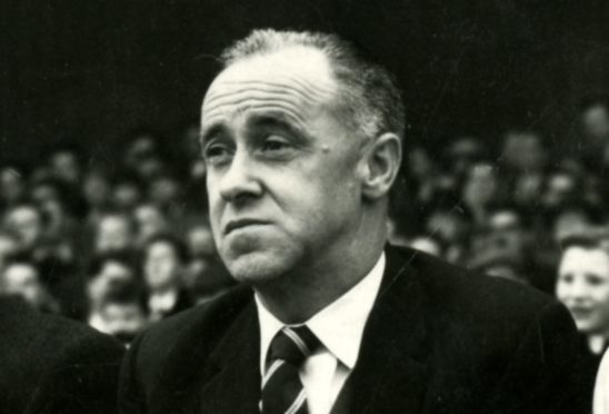 Bob Shankly as Dundee manager in 1959.