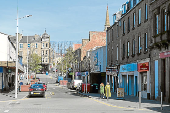 High Street in Lochee (stock image)