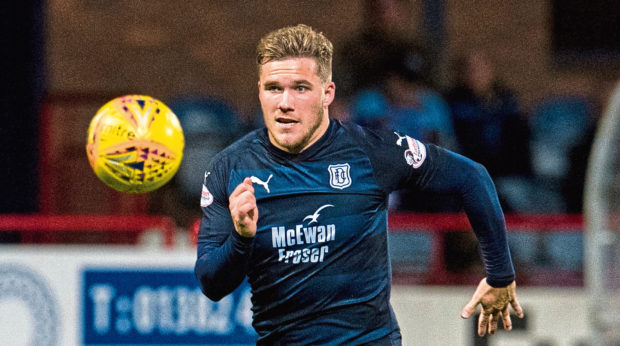 Benjamin Kallman in action for Dundee