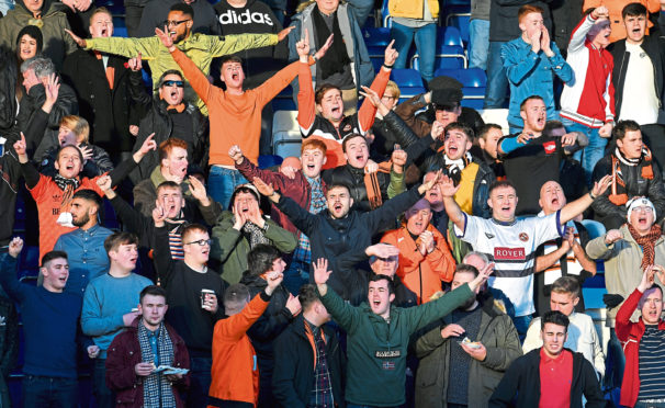 Dundee United fans enjoyed the win at Ross County.
