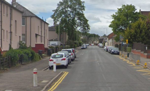 Byron Street close to the junction with Bruce Street, Dundee (stock image)