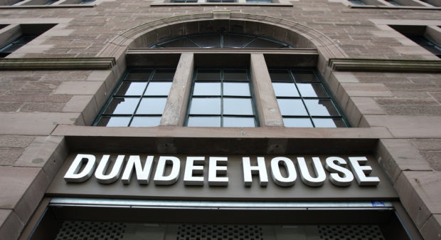 Building exterior of Dundee House, headquarters of Dundee City Council