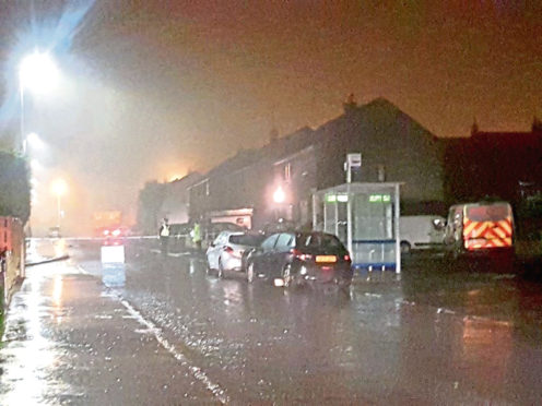 Buses had to be diverted after the incident