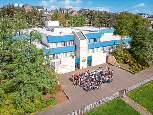A drone image of Rosebank Primary School