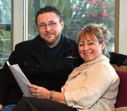 Ewan and Roisin in the now demolished Hilton Hotel at the Waterfront