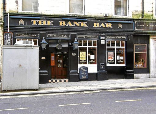 The Bank Bar in Union Street, Dundee