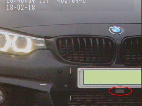 The ‘Laser Elite’ device scrambled the signal from a police safety van (North Yorkshire Police/PA)