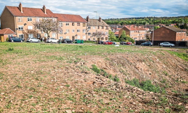 The proposed site, looking towards Buttars Loan