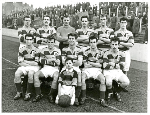Broughty Athletic FC team photo. Dundee Junior League.