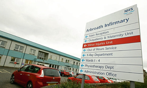 The child was taken to Arbroath Infirmary for treatment.