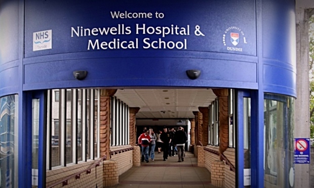 The main entrance to Ninewells.