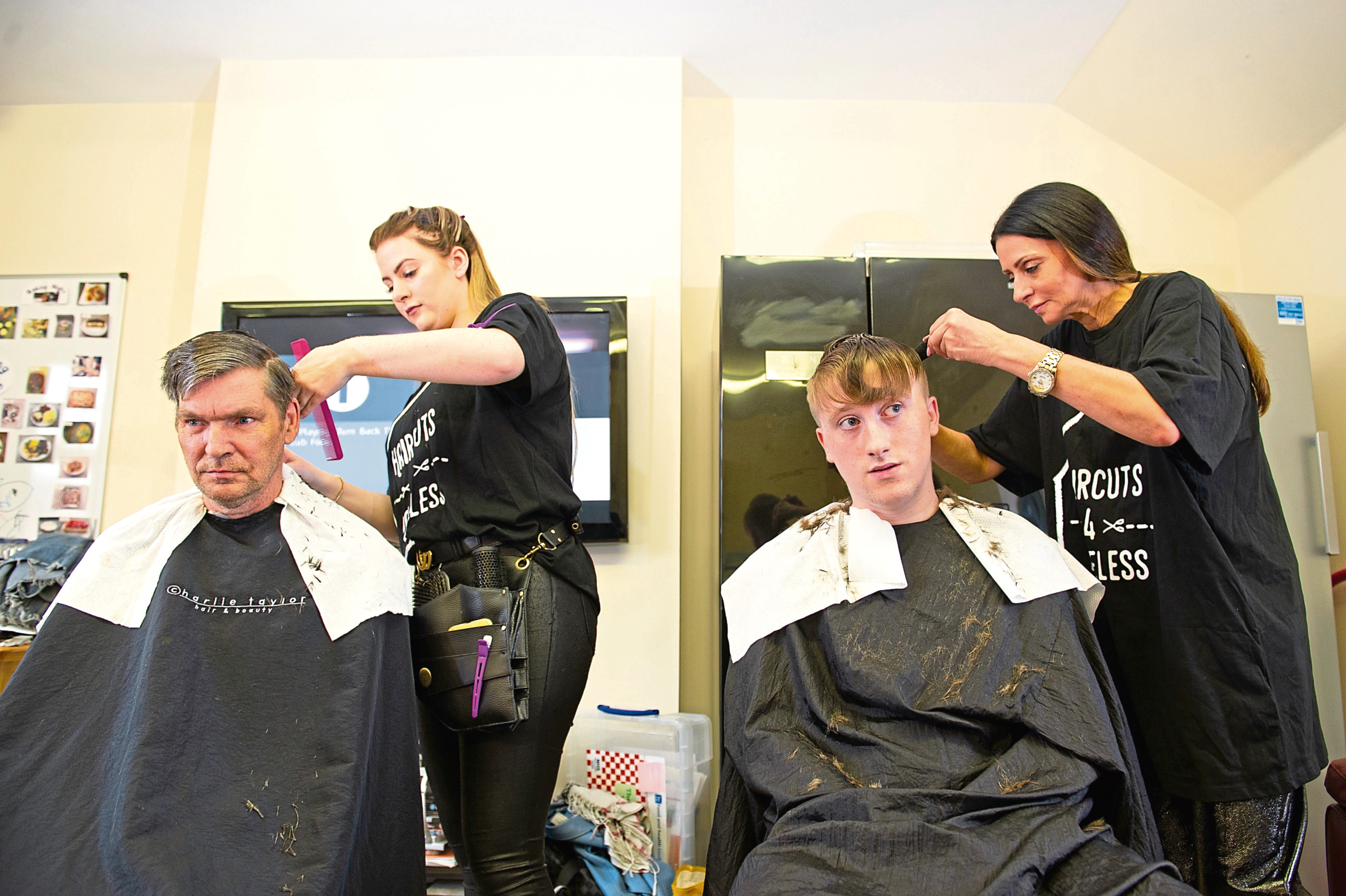 Dundee hairdressers help boost confidence of homeless people with free ...