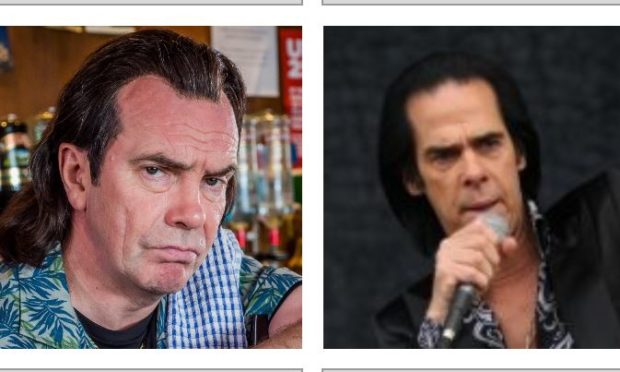 Fans on Twitter, particularly from Scotland, noticed the resemblance between Nick Cave, right, and Boaby the barman from Still Game.