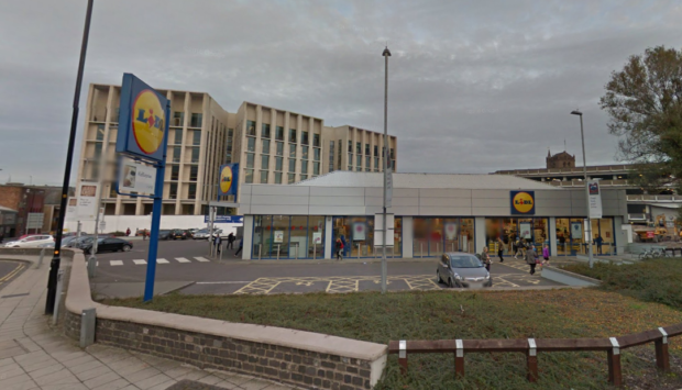 The Lidl on South Ward Road.
