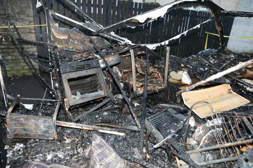 Caravan In Ruins After Going Up In Flames On Dundee Road With Gas ...