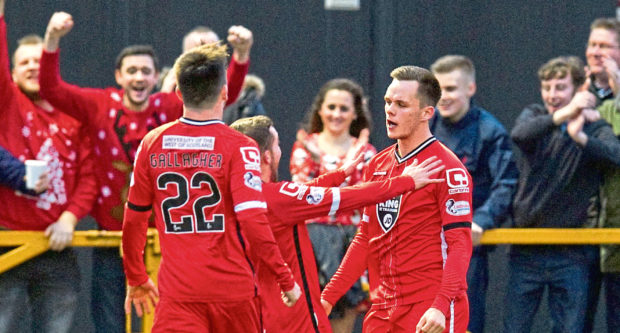 Paul McMullan and Lawrence Shankland in their time at St Mirren.