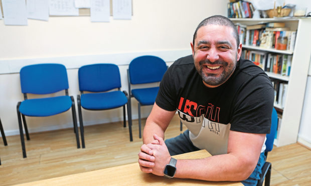 Emir Taha, at Jericho House, in Dundee.