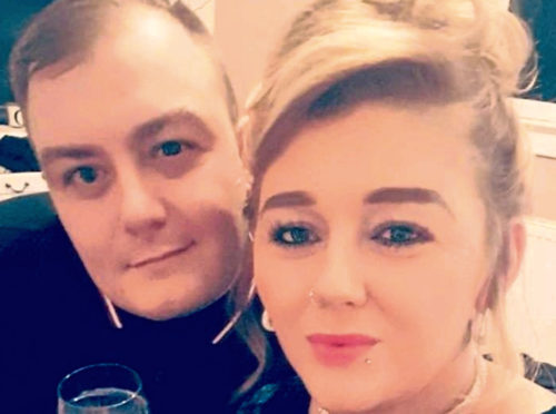 Lyndsay and her ex Darren Ogilvie.