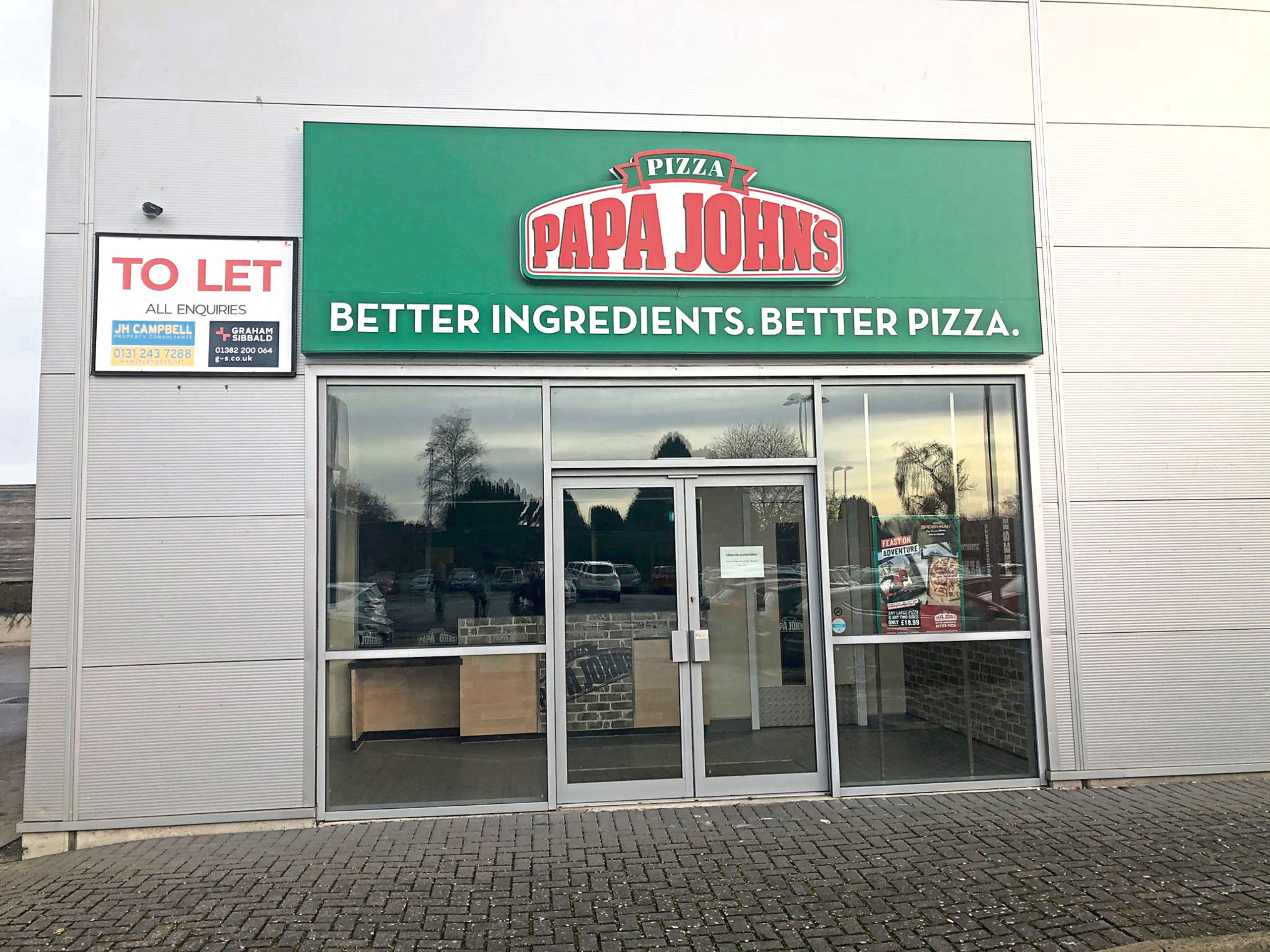 Papa John's on Arbroath Road appears to have closed its doors for the