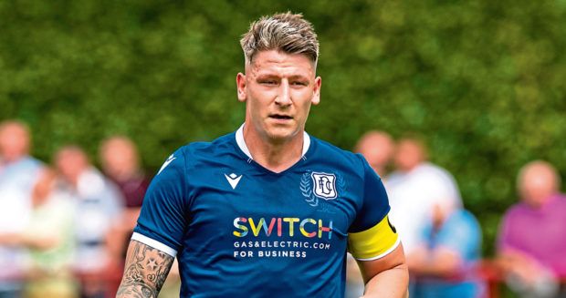 Dundee's Josh Meekings in action.