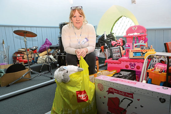 Support worker Lucie Conway who organises the toy recycle.